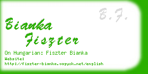bianka fiszter business card